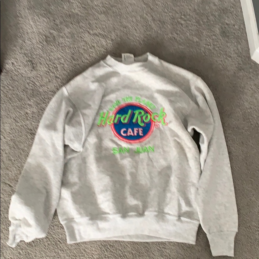 Hard rock cafe vintage grey sweatshirt